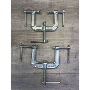 Brink & Cotton Clamp No. 243 3-Way Edging C-Clamps Lot of 2